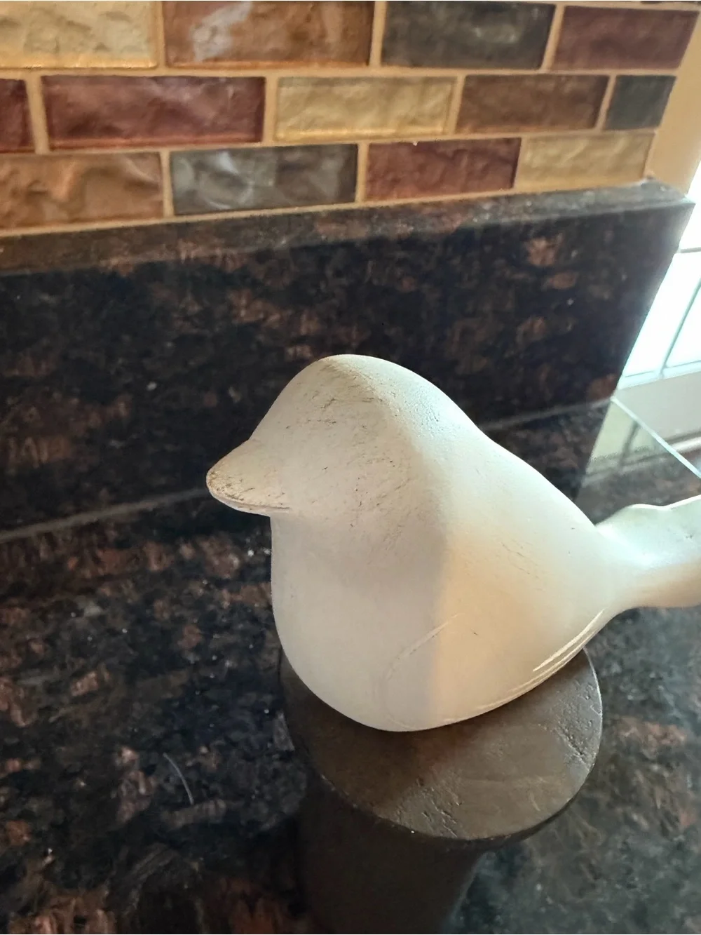 White Decorative Bird Figurine for Themed Decor